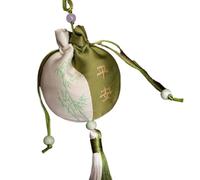Bolsa de seda con cordón para joyería, monedero de seda con brocado bordado, 2 bolsitas pequeñas, bolsa china bordada con cordón, bolsa de regalo vacía para aromas, accesorios Hanfu(H2)