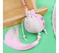 Bolsa de seda con cordón para joyería, monedero de seda con brocado bordado, 4 bolsitas de tela, bolsa tradicional china con cordón, bolsa de regalo vacía, bolsa de aromas, accesorios Hanfu(Pink)