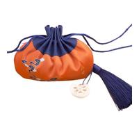 Bolsa de seda con cordón para joyería, monedero de seda con brocado bordado, 4 bolsitas tradicionales chinas para monedas, bolsas con cordón para regalo, bolsa de aroma vacía con