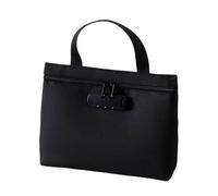 Bolsa de seguridad con cerradura, impermeable, 32 x 24 x 8 cm, bolsa organizadora con cremallera, funda de almacenamiento segura de viaje, resistente al desgarro, para llaves, joyas, pasaporte