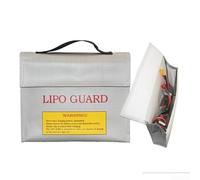 Bolsa de seguridad plateada resistente al fuego para Lipo para carga y almacenamiento de batería con gran capacidad para coche RC modelo barco avión uso hobby bolsa de protección multicapa 215 x 165 x