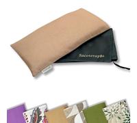 Bolsa de Semillas 30x15 cm para Microondas - Cojín Térmico Natural Calor o Frío - Alivia Dolores y Estrés - Romero, Lavanda y Trigo - SACOTERAPIA