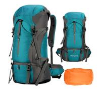 Bolsa De Senderismo De Mochilero: Paquete De 70 Litros De Gran Capacidad, Viaje Plegable Portátil | Soporte De Hombro Acolchado Ergonómico, Material De Tela Ventilado, Viajes De Exploración De Larga D