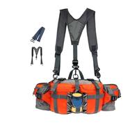 Bolsa de senderismo | impermeable Fanny Pack With Shoulder Strap for Hiking And Outdoor Activities | Versátile Waist Pack for Running, Walking, Jogging, And Camping | Design For Adventurers, Orange1,