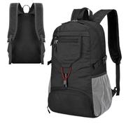 Bolsa de senderismo para día de senderismo | Bolsas y paquetes de senderismo | Bolsa de viaje impermeable para mujeres y hombres | Mochilas de viaje | Multifuncional plegable, Negro , Siehe