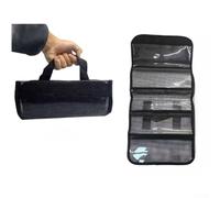 Bolsa de señuelo de pesca de PVC resistente con diseño plegable de malla transparente y 5 compartimentos para mantener el orden entre diversos tipos de señuelos