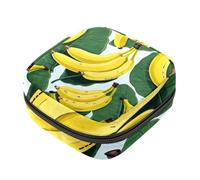 Bolsa de servilletas sanitarias con cremallera, bolsa suave para almohadilla menstrual, bolsa de almacenamiento Banana-1001 para compresas sanitarias, soporte para tampones
