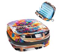 Bolsa de servilletas sanitarias con cremallera, bolsa suave para almohadilla menstrual, cerebro y bus-33 bolsa de almacenamiento para compresas sanitarias, soporte para tampones