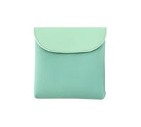 Bolsa De Servilletas Sanitarias Portátil Bolsa de cuero for almacenamiento de servilletas sanitarias, bolsa de toalla for tía, servilleta sanitaria de mano(Verde)