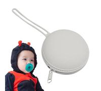 Bolsa de silicona con cremallera, funda de silicona para chupete | Bolsa de almacenamiento portátil de silicona impermeable - Monedero pequeño con cremallera y cuerda para llaves de joyería