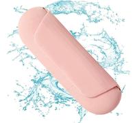 Bolsa de silicona para brochas de maquillaje, estuche organizador para maquillaje, caja de silicona a prueba de polvo, bolsa de almacenamiento de silicona con agujero de ventilación para brochas