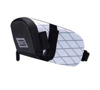 Bolsa de sillín de bicicleta, bolsa de cola impermeable debajo del asiento, bolsa de herramientas de ciclismo para bicicleta de montaña y carretera, almacenamiento de liberación rápida (blanco)