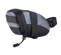 Bolsa de sillín de ciclismo, bolsa impermeable para debajo del asiento con bucle para luz trasera, paquete de cuña de piel sintética de gran capacidad para bicicletas de carretera MTB, fácil