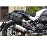 Bolsa De Sillín Lateral para Motocicleta Derecha E Izquierda con Soporte Montaje para Benelli Leoncino 250 Leoncino250