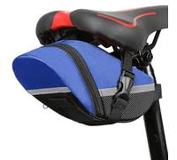 Bolsa de sillín para bicicleta de carretera - Bolsa de ciclismo bajo el asiento Zunishaone | Bolsa de sillín impermeable de gran capacidad | Tiras reflectantes para seguridad y almacenamiento de