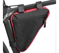 Bolsa de sillín para bicicletas de carretera y montaña, almacenamiento compacto debajo del asiento con tiras reflectantes, kit de herramientas triangulares de tela Oxford, 20 x 18,5 x 4 cm, color