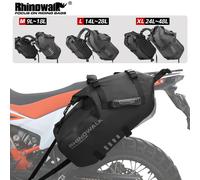 Bolsa de Sillín para Motocicleta Rhinowalk, Impermeable, 18L 28L 48L, Bolsa Lateral para Motocicleta, Alforja, Accesorios para Motocicleta, Almacenamiento de Equipaje, 2 Piezas