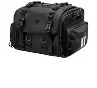 Bolsa De Sillín Trasera Impermeable De PVC Para Motocicleta 20-40-60L Universal Para Herramientas Maletero Y Equipaje De Motocicleta Carcasa Rígida Alforjas para Motocicleta(1 PCS Black 30L-45L)