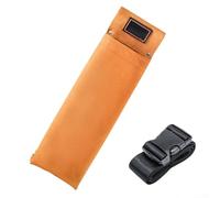 Bolsa de soporte para varilla de soldadura ignífuga para soldadores, bolsa de cintura gruesa de cuero vacuno, 15.95 x 3.94 pulgadas, ignífugo y a prueba de salpicaduras, uso profesional y taller (1)