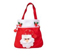 Bolsa De Sorpresas De Navidad,Reutilizable Con Mango | Bolsa Con Cordón Para Dulces De Navidad | Para Reunión En El Aula Casa Comunidad Escuela Chocolates Juguetes Jaleas Chupetes