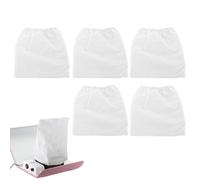 Bolsa de Succión de Suciedad, 5 Bolsas Colectoras de Polvo de Uñas No Tejidas, Clavo Blanco No Tejido Aspirador Bolsas de Repuesto para Nail Art Dust Collection Salon Tools Reutilizable