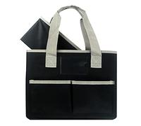 Bolsa de suministros de arte para artistas, 8 bolsillos, bolsa para manualidades con asas, viajes, escuela, oficina, estudios de arte