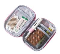 Bolsa de supervivencia para el coche, organizador de medicamentos, bolsa de almacenamiento portátil para pastillas, organizador de medicina de viaje, organizador de botellas de píldoras, transparente,