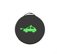Bolsa de suspensión para líneas de carga de vehículos energéticos con tela Oxford impermeable y correas de fijación para asiento trasero para un almacenamiento seguro (redonda)