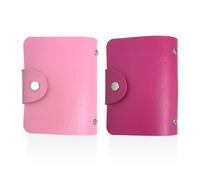 Bolsa De Tarjeta De 2 Piezas, Caja De Tarjeta De Tarjetas De Crédito, Clip De Tarjeta Rosa Multifunción, Billetera Instantánea, Accesorios De Almacenamiento De Tarjetas De Crédito