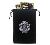 Bolsa de tarot: bolsa con cordón, bolsa de dados de terciopelo | soporte de viaje, diseño místico suave organizador de joyas para rituales