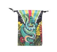 Bolsa de tarot - Bolsa de almacenamiento de dados con cordón - Organizador protector de cubierta impreso para adolescentes, principiantes, adultos, entusiastas, reuniones diarias, viajes, fiestas