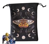 Bolsa de Tarot con cordón, 13x1 8cm/5.12x7.09 pulgadas, bolsa de dados de Tarot novela-bolsa de joyería, bolsa de regalo, que lo ve todo, Fase lunar, vida del árbol