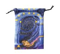 Bolsa de Tarot con cordón genérica | Bolsa de tela para tarjetas adivinatorias | Bolsa suave para dados y tarjetas de Oracle para amantes de la magia y la psicología, 71, Se référer au descriptif
