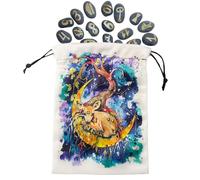 Bolsa de tarot para barajas | Bolsa de tarot Bolsa para runas Bolsas con cordón con estampado - Bolsas para ramos de tarot, bolsas de terciopelo, estuche de regalo para cristales, dados, joyas, Sxf14