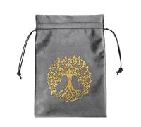 Bolsa de Tarot - Pequeña Bolsa de Terciopelo Suave para Cartas de Tarot, Cristales, cosméticos, Bolsas de joyería y Bolsa de Almacenamiento con cordón, Ztd08, Refer to Description, Unisex