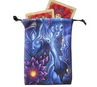 Bolsa De Tarot - Tarjetero De Tela Para Tarot Oráculo,Funda Ramo Vintage Gótica Linda Para Joyas Principiantes Lectura Adivinación Halloween Amor