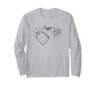Bolsa de té con letras a mano Hygge Manga Larga
