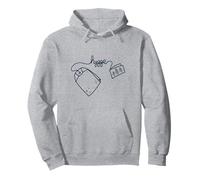 Bolsa de té con letras a mano Hygge Sudadera con Capucha