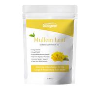 Bolsa de té de mullein 20 unidades, planta de mullein seca y cortada, hoja de flores de gordolobo, para la preparación de té de gordolobo y té de hierbas, camino de fieltro