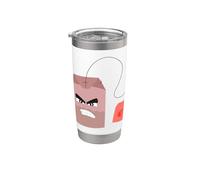 Bolsa de té diablo - Bolsa de té enojado Vaso térmico de acero inoxidable de doble pared