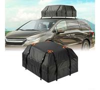 Bolsa de techo de coche impermeable y resistente al polvo 425L, ocho bandas de fijación de hebilla, doble costura de sutura, compatible con rieles laterales y barras transversales para viajes (8