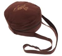 Bolsa de Tela Café para Cuencos Cantores Budistas, Estuche | Protector Compacto, Cierre Práctico, Organización Discreta, Uso Exterior y Talleres de Retiro
