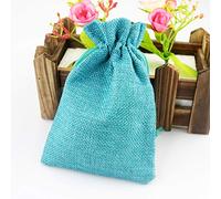 Bolsa de tela con cordón, 50 unidades, bolsa de regalo, estilo vintage, lona natural, joyas, bolsa de viaje, bolsa de almacenamiento de viaje, mini caramelos, yute, bolsas de regalo con cordón (C