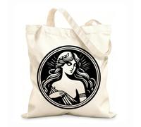 Bolsa de tela con correa de cincha Tela de 12 oz de grosor Las representaciones artísticas de la diosa romana Proserpina resaltan su belleza y su papel como esposa de Hades. Bolsa para dibujar 25x30cm