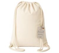Bolsa de tela de algodón, 38 x 46 cm, con certificado Oeko-Tex 100, bolsa de deporte con cordón, bolsa de algodón sostenible para deportes, escuela y ocio, también para pintar, naturaleza, 38x46cm