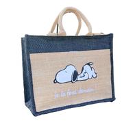Bolsa de tela de yute | Bolsa de playa | Bolsa de correr | Bolsa de asas | Bolsa de asas | 2 pares de asas | Múltiples bolsillos y cierres | Playa, Carreras, Oficina, beige, XL