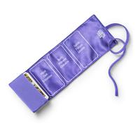 Bolsa de tela para guardar el tarot con dise o de caldero de bruja, de sat n y con patr n de tirada de tarot (lavanda)