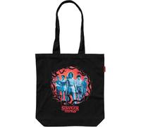 Grupo Erik Tote Bag Tela Stranger Things Merchandising Personajes - Bolso Shopper Grande Mujer y Hombre, asas cómodas - Bolsa Compra Plegable Reutilizable 37x39cm| Regalos originales Mujer y Hombre