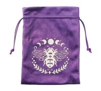 Bolsa De Tela Tarot - Bolsa De Almacenamiento Con Cordón | Bolsa De Dados Y Tarot De Tela De Terciopelo Multifuncional | Titular De La Tarjeta Del Tarot | Bolsas De Joyería De Tarjetas Oracle | Bolsas