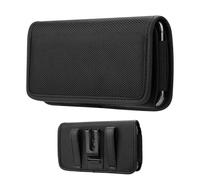 Bolsa de teléfono impermeable montado en la correa: soporte de banda elástica seguro para dispositivos de 5.5-6.5 ", paquete de cintura de tela Oxford duradero para proteger su celda mientras está act